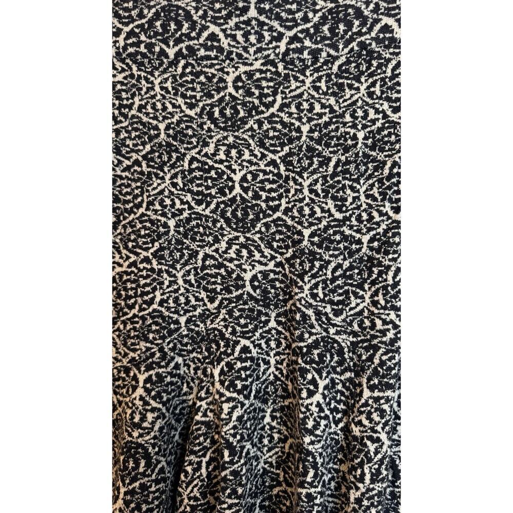 Diane Von Furstenberg Wool Blend Geometric Print Stretch Knit Skirt Size 4 - Picture 4 of 8